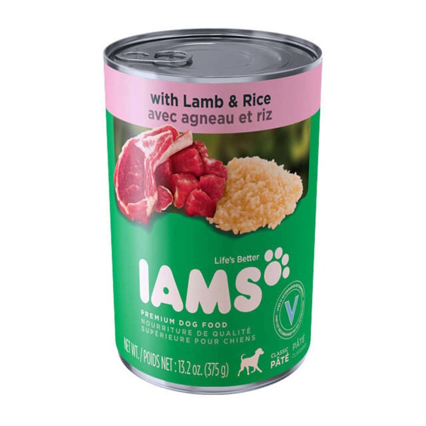 IAMS Proactive Health Pat������������ Adult Wet Dog Food Pate w/Lamb & Rice 12ea/13,2 oz