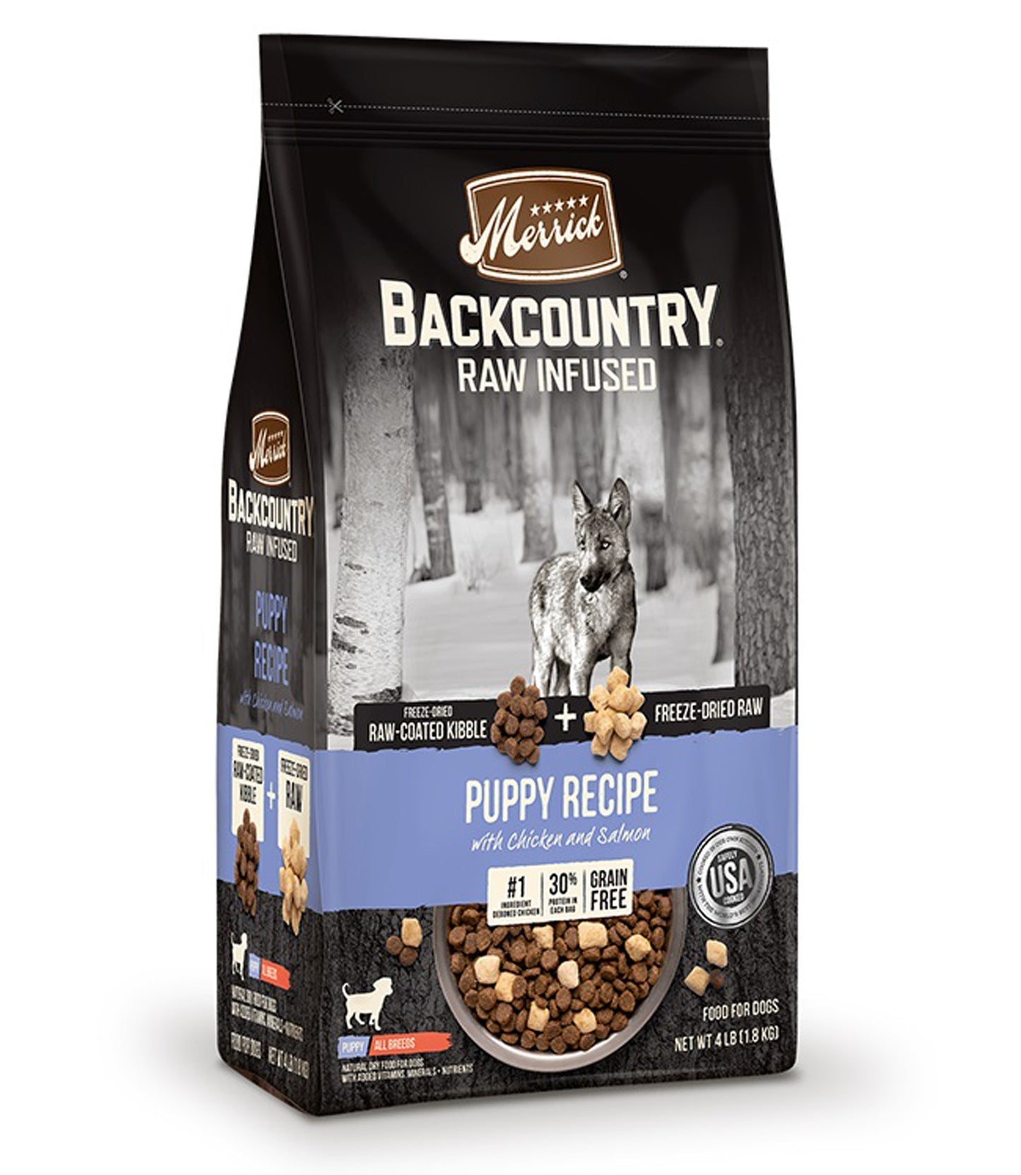 Merrick Dog Backcountry Puppy Chicken 4Lb