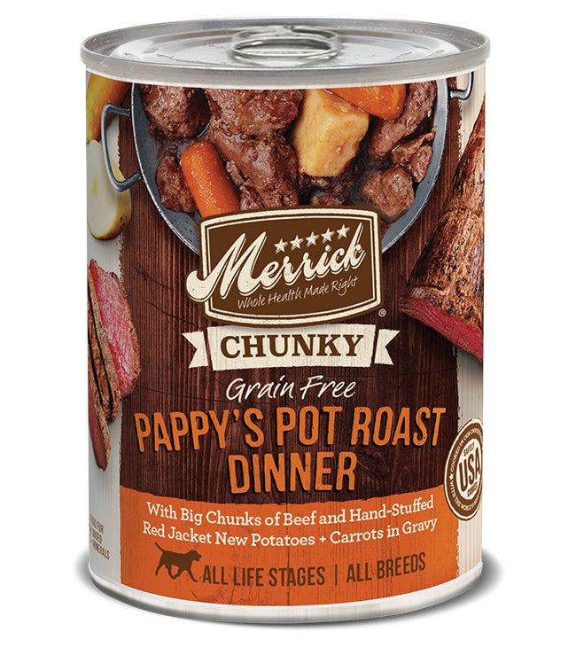 MERRICK DOG CHUNKY PAPPY POT ROAST 12,7OZ(Case of 12)