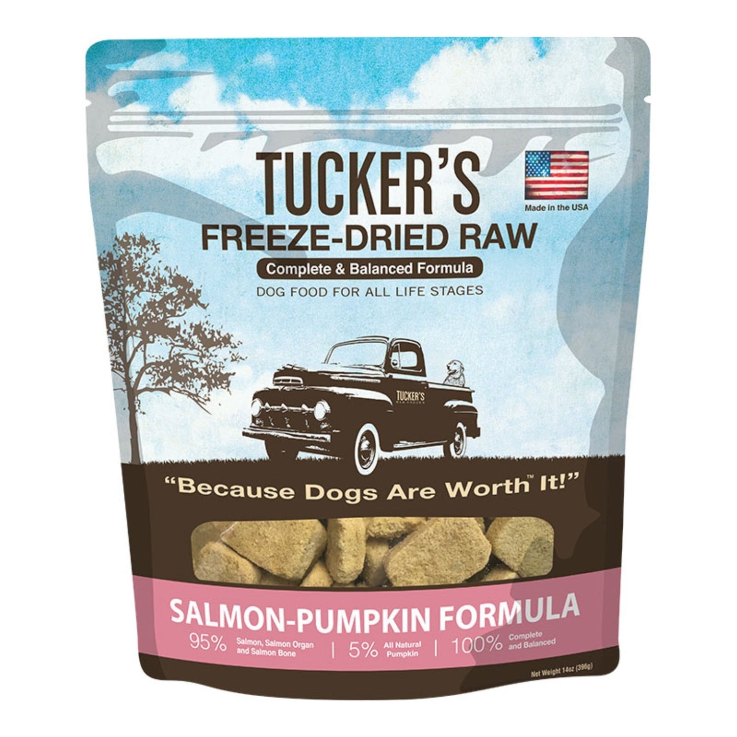 Tuckers Salmon-Pumpkin; 14 oz,