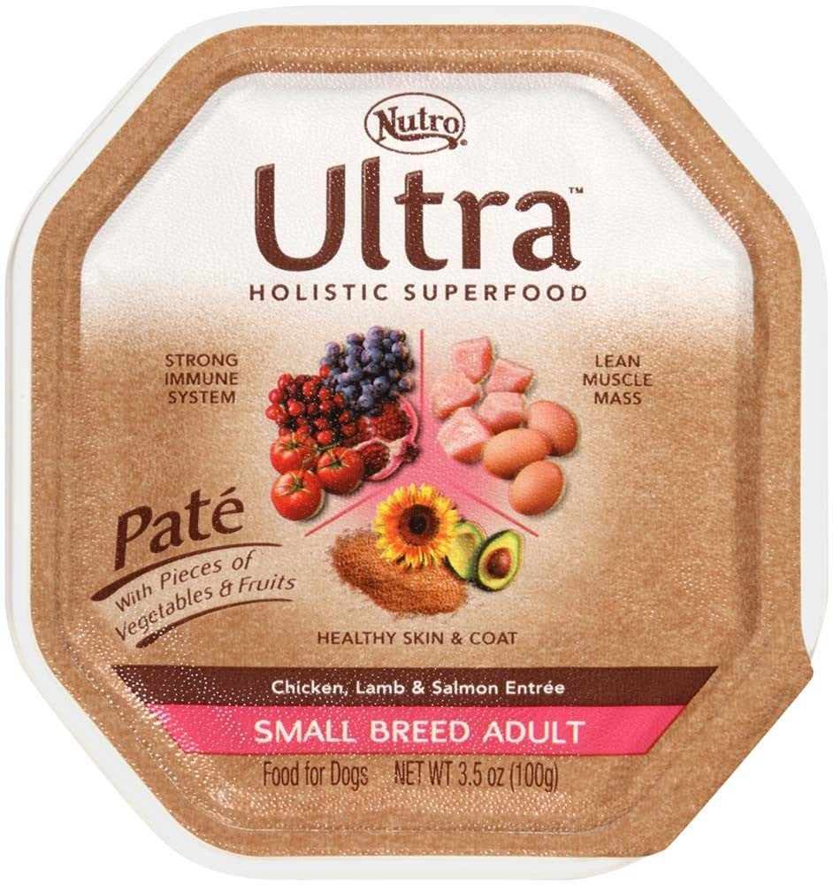 Nutro Products Ultra Grain Free Pat������������ Adult Wet Dog Food Trio of Proteins from Chicken, Lamb & Whitefish Pat������������ w/Superfoods 24ea/3,5 oz, 24 pk