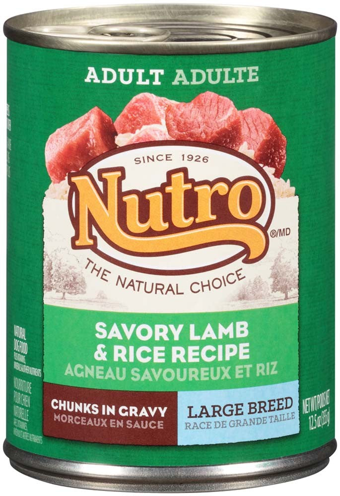 Nutro Products Hearty Stew Cuts in Gravy Adult Wet Dog Food Lamb, Green Bean & Carrot Stew 12ea/12,5 oz, 12 pk