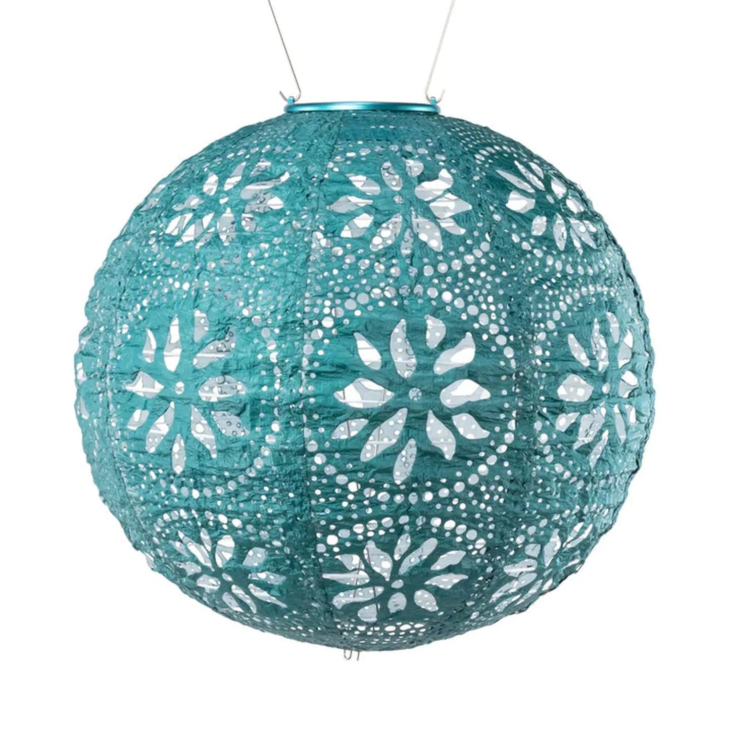 12" Boho Globe Solar Lantern