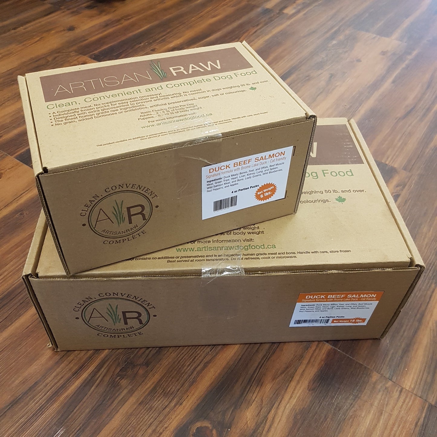 Artisan Raw Duck Beef and Salmon Meal