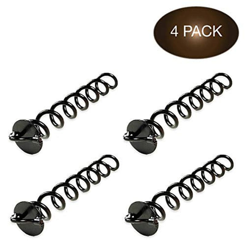 16" Spiral Tie Out Stake Ground Anchor for Dogs, Tents and Trees - 4 Pack | 4 Smart-Stake Ground Anchors for Securing Trampolines, Swings, Motorcycles, Kayaks, Picnic Tables and Outdoor Furn
