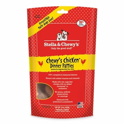 Stella And Chewys Freeze Dried Dog Food Chicken Dinner Patties 14 oz,