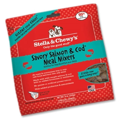 Stella And Chewys Dog Freeze-Dried Salmon And Cod Mixers 8oz,