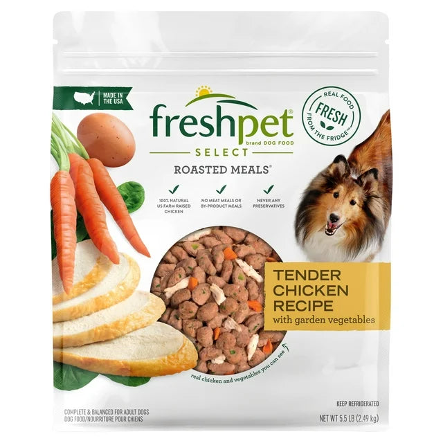 Freshpet Healthy & Natural Dog Food, Fresh Chicken Recipe, 5.5lb