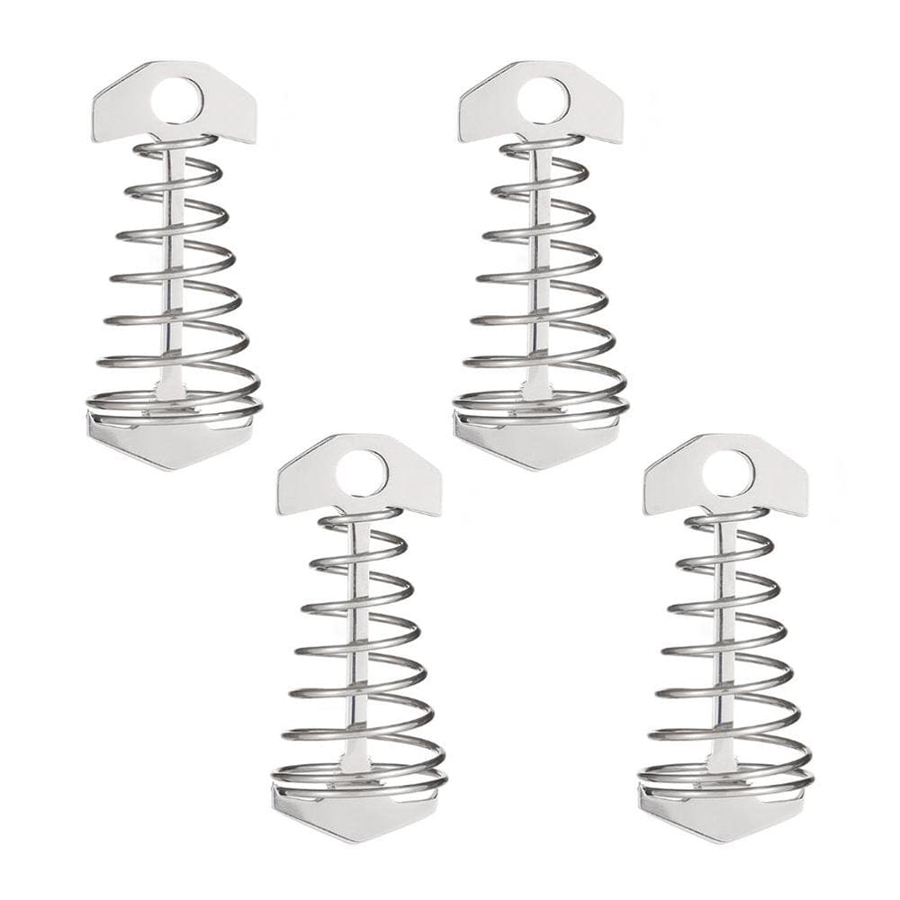4PCS Fishbone Tent Rope Tightener Outdoor Camping Accessory Stainless Steel Spring Clasp for Beach Hiking Fishing