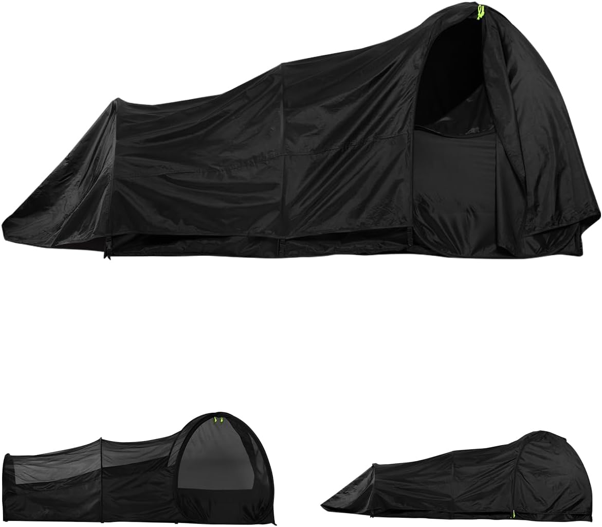 One Person Tent, Pop Up Bivy Tent for 1 Person, Ultralight Bivvy Tent for Camping, Backpacking & Trekking, Backpacking Tent with Rainfly, Rainproof & Waterproof