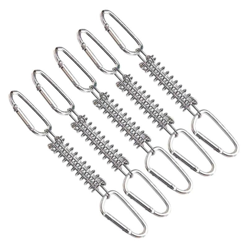 5X Tent Spring Buckle Windproof Rope Tensioner for Awning Tarps Wire Racks Supplies - Red