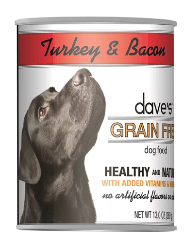 Daves Cats Grain Free; Turkey and Bacon 13,2oz (Case Of 12)