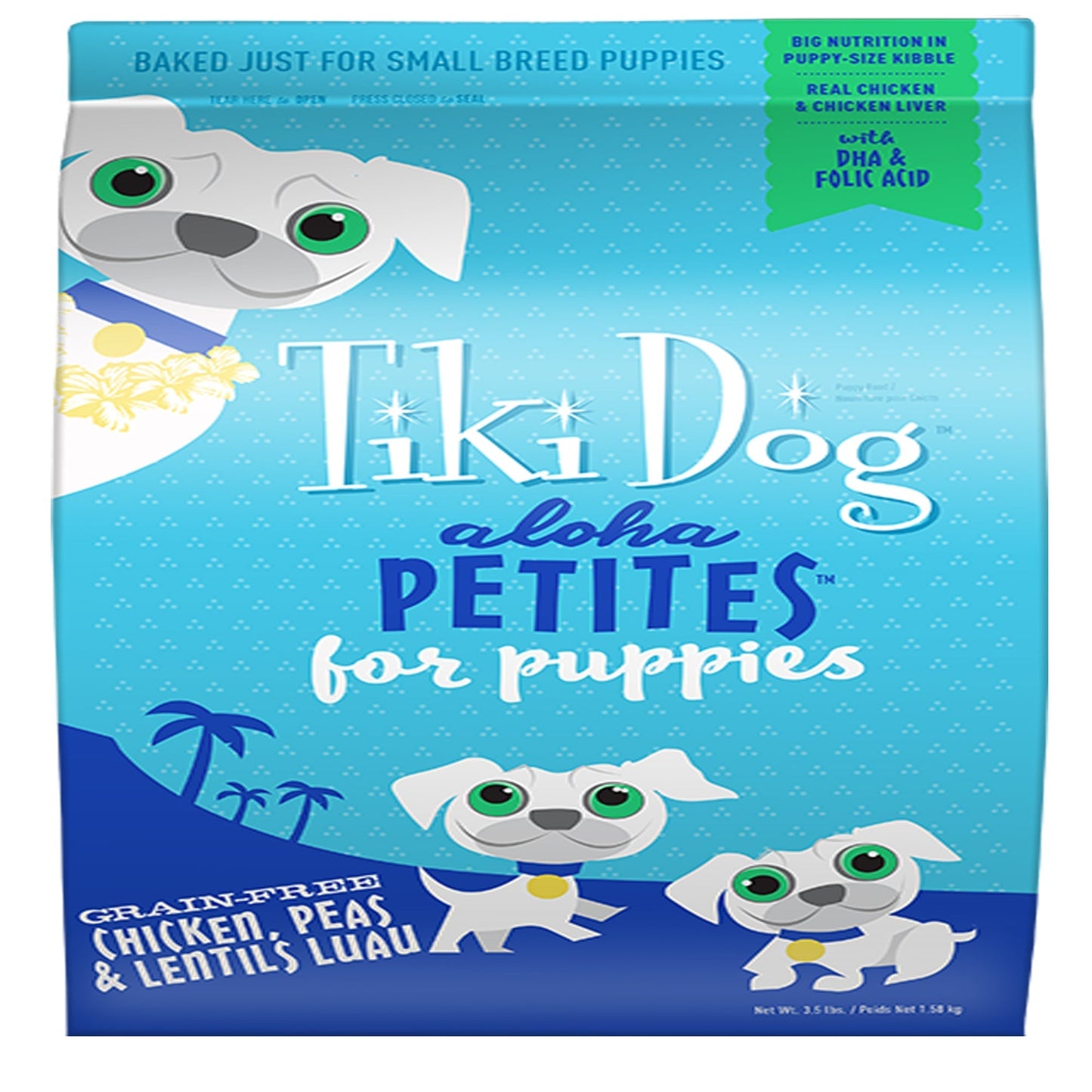 Tiki Pets Dog Aloha Pup Chicken Peas Lntl 3,5 Lbs