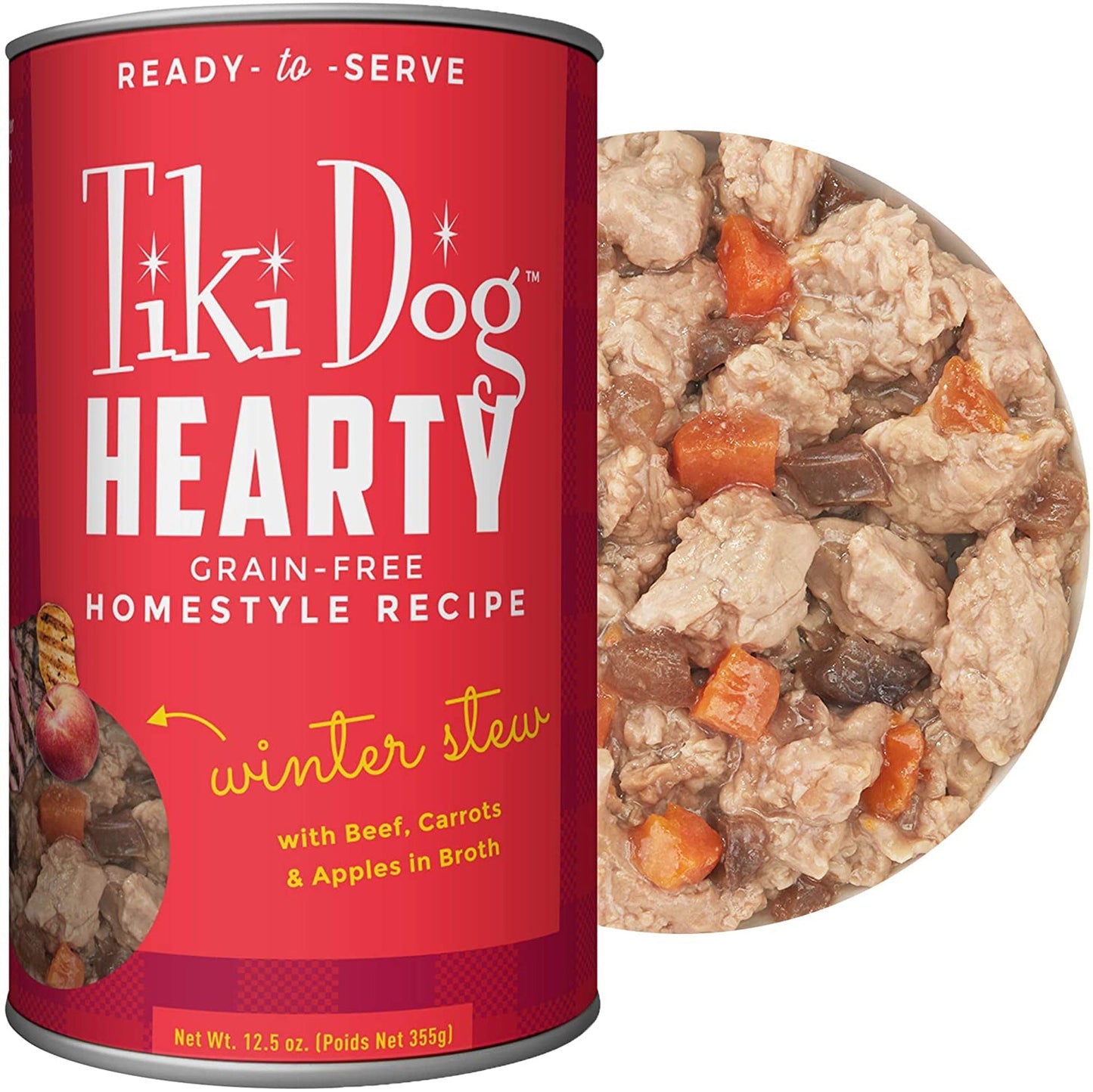 Tiki Pets Dog Hearty Winter Stew 12,5oz, (Case Of 12)