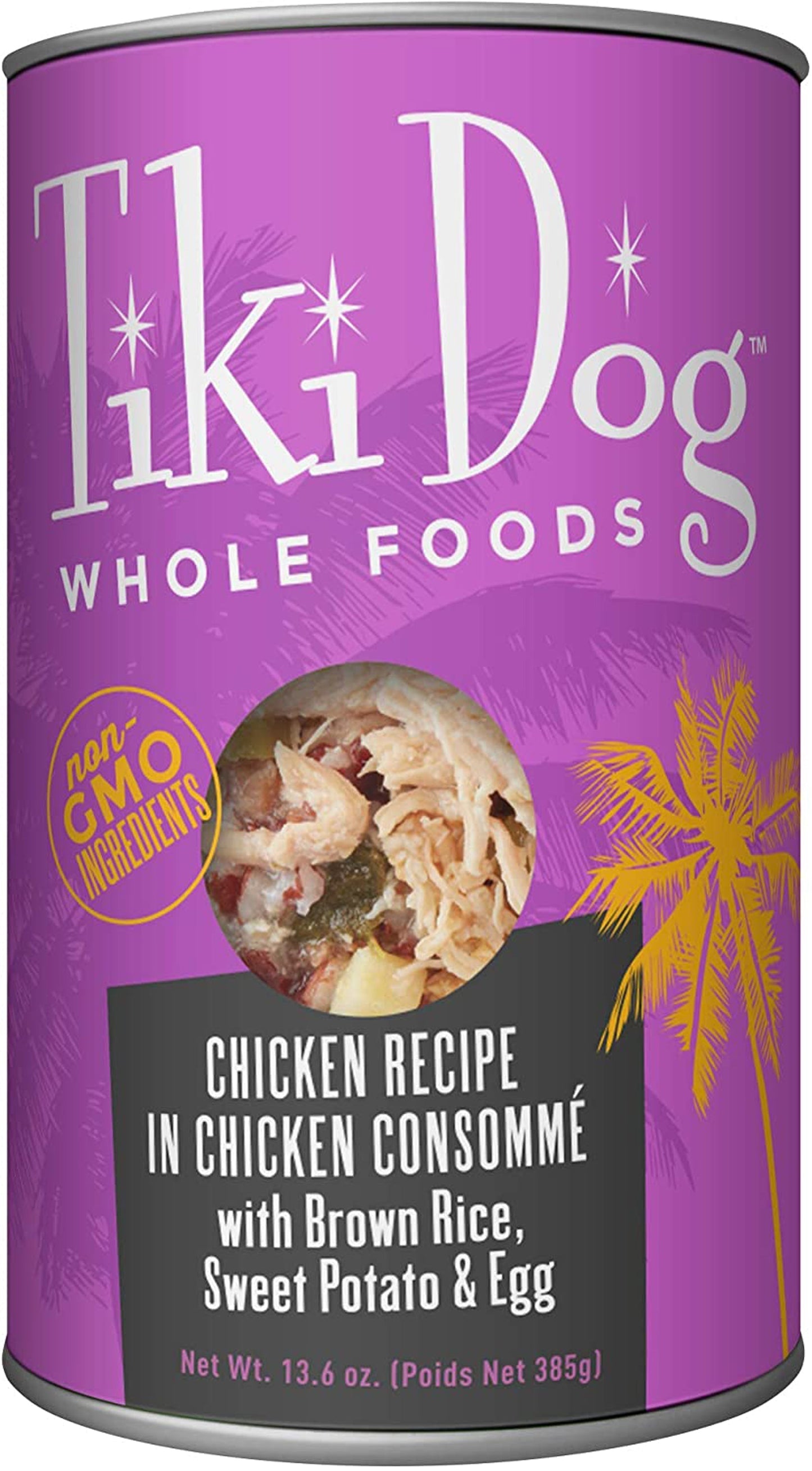 Tiki Pets Dog Whole Foods Chicken Recipe In Chicken Consomm 13,6oz, (Case Of 12)