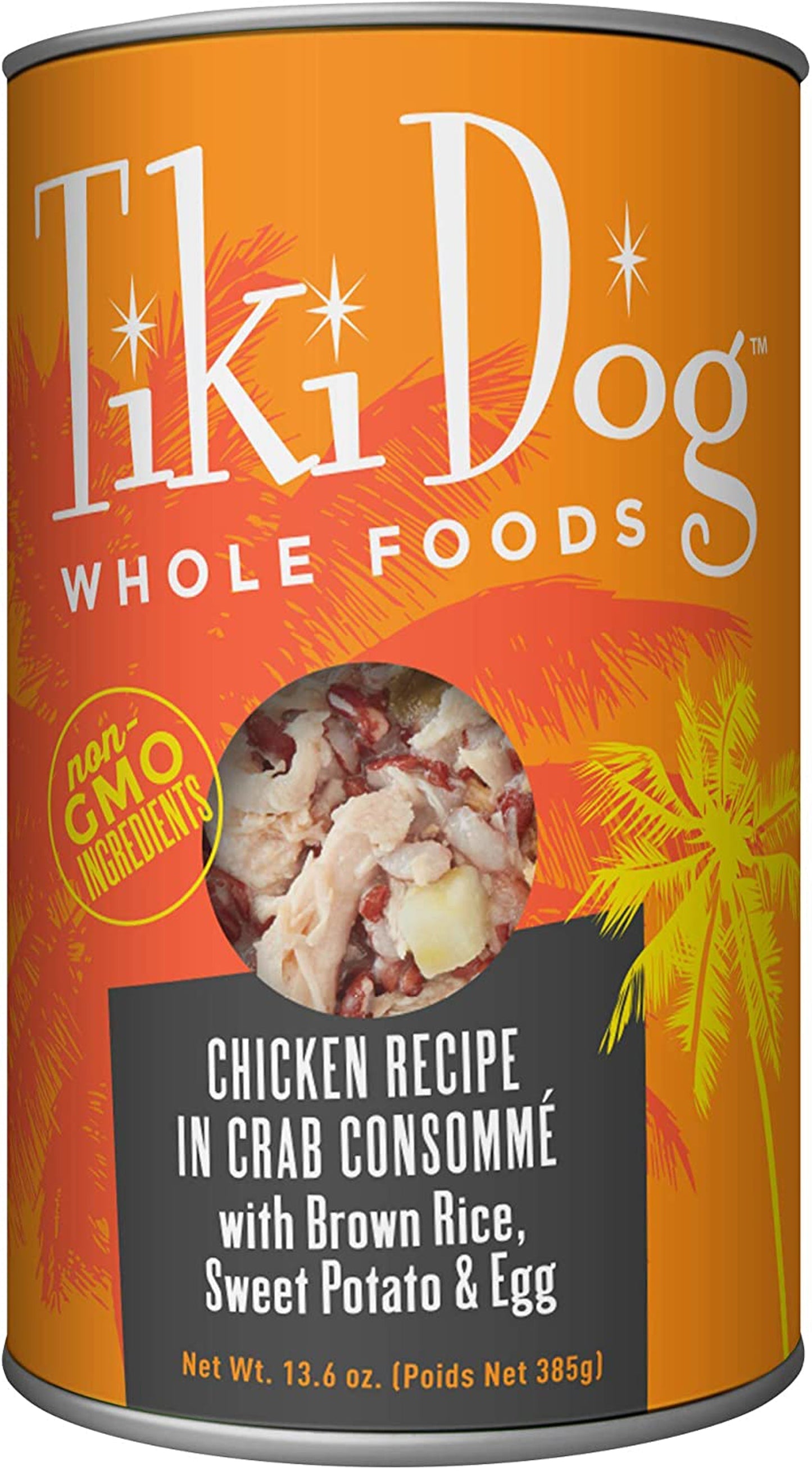 Tiki Pets Dog Whole Foods Chicken Recipe in Crab Consomm 13,6oz, (Case Of 12)