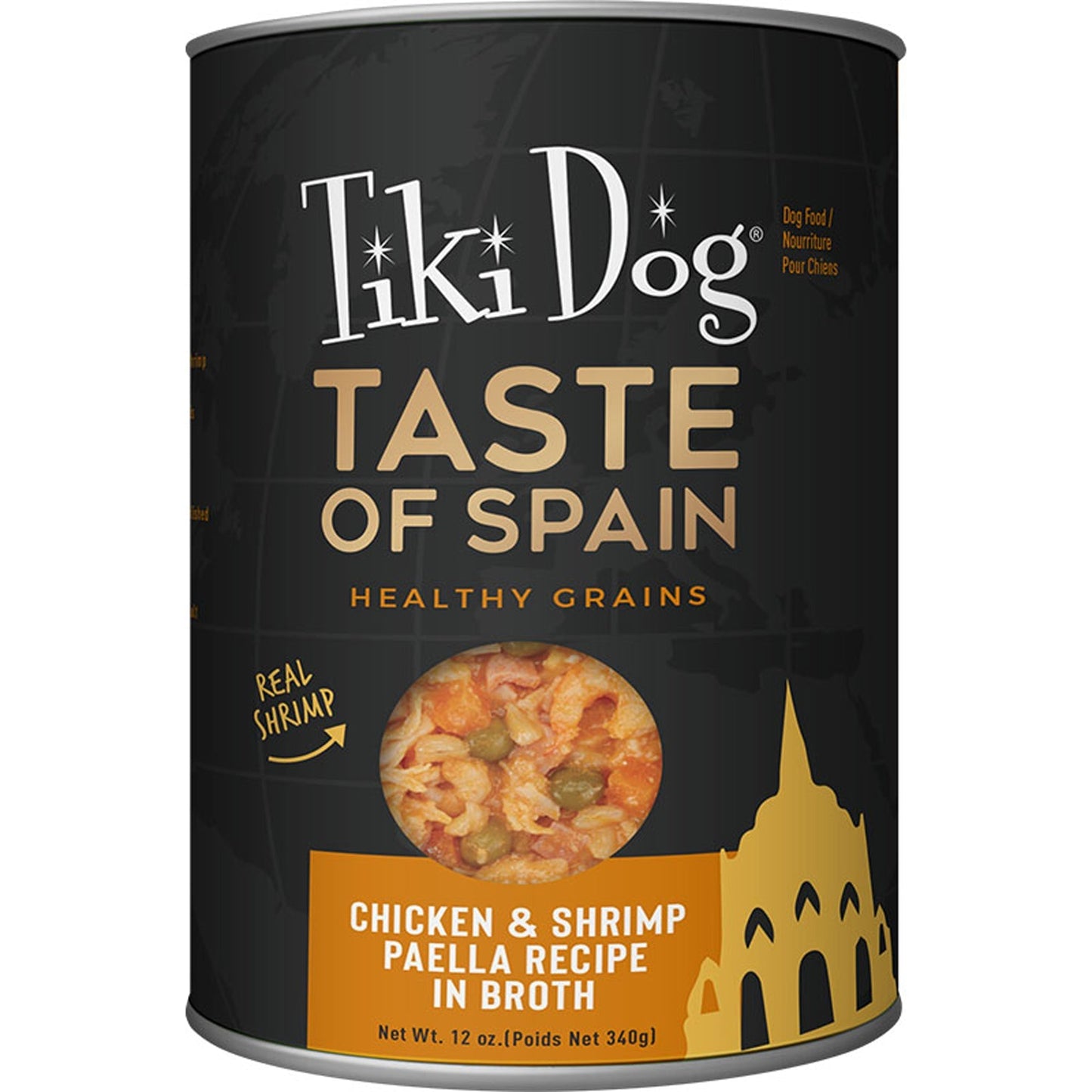 Tiki Pet Dog Taste Of The World Spanish Paella 12oz, (8 Case)