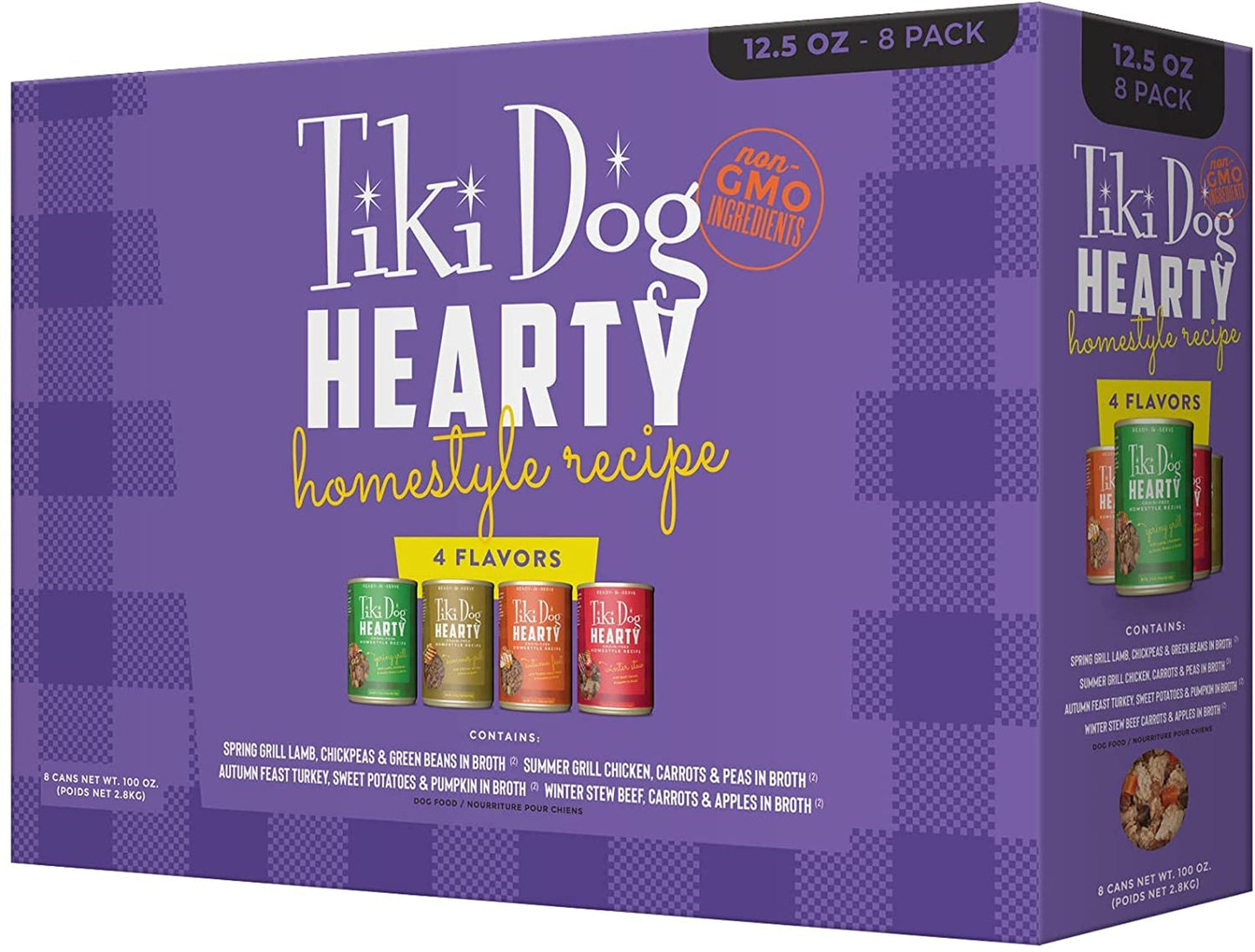 Tiki Pet Dog Hearty 12,5oz, Variety Pack
