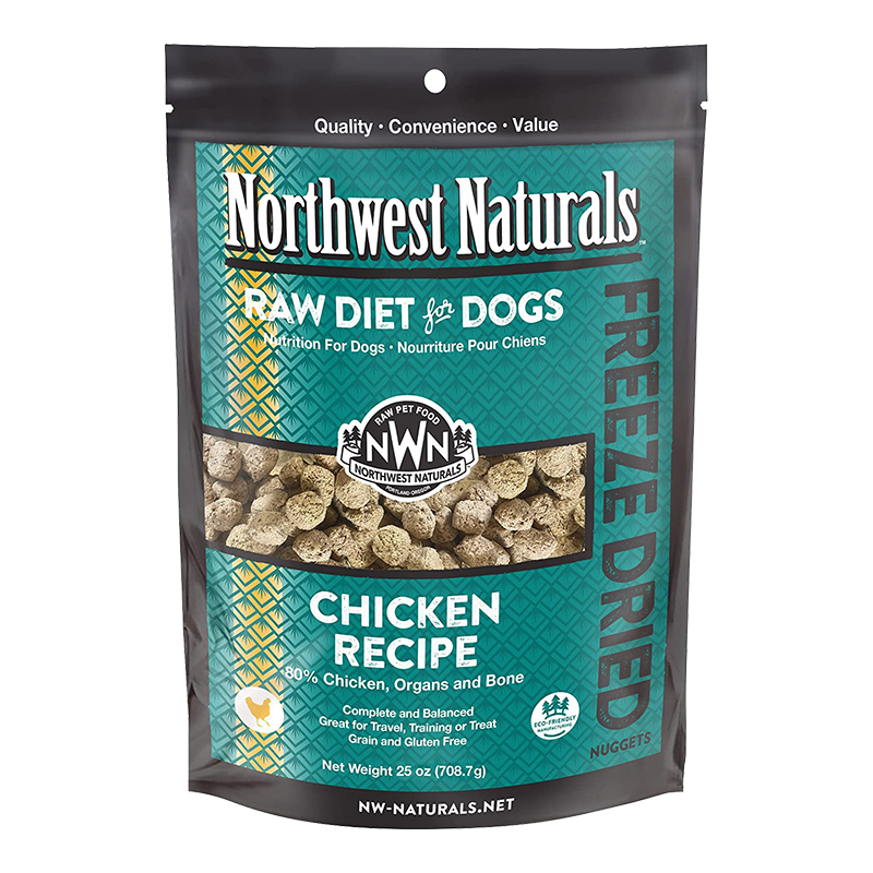 Northwest Naturals Freeze-Dried Raw Diet for Dogs Chicken Recipe 25oz Value Bag