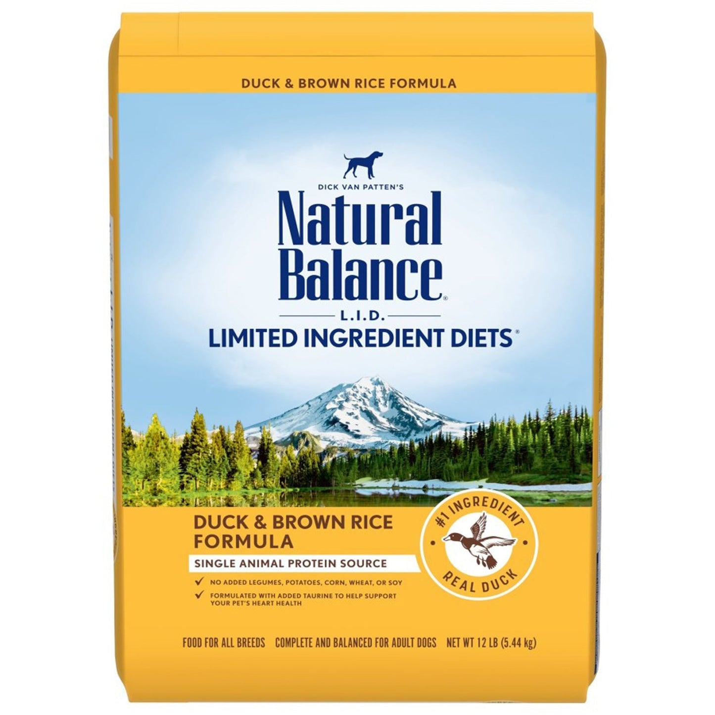Natural Balance Pet Foods L,I,D, Adult Dry Dog Food Duck & Brown Rice 1ea/12 lb