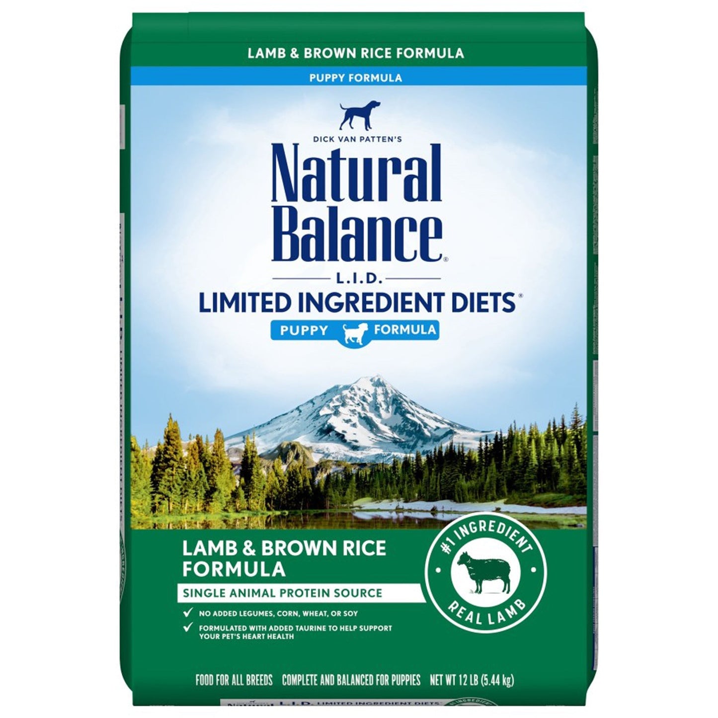 Natural Balance Pet Foods L,I,D, Puppy Dry Dog Food Lamb & Brown Rice 1ea/12 lb