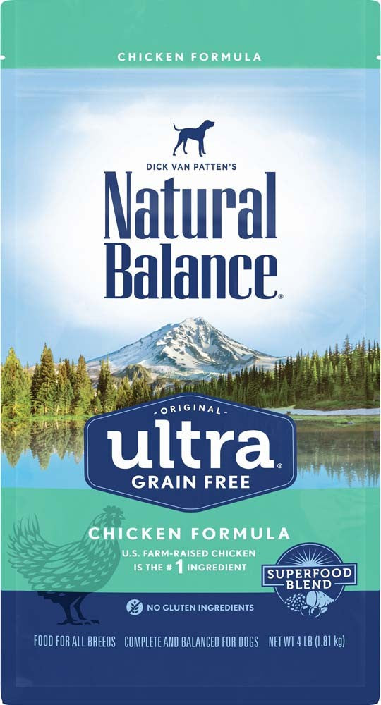 Natural Balance Pet Foods Ultra Grain Free Dry Dog Food Chicken 1ea/4 lb
