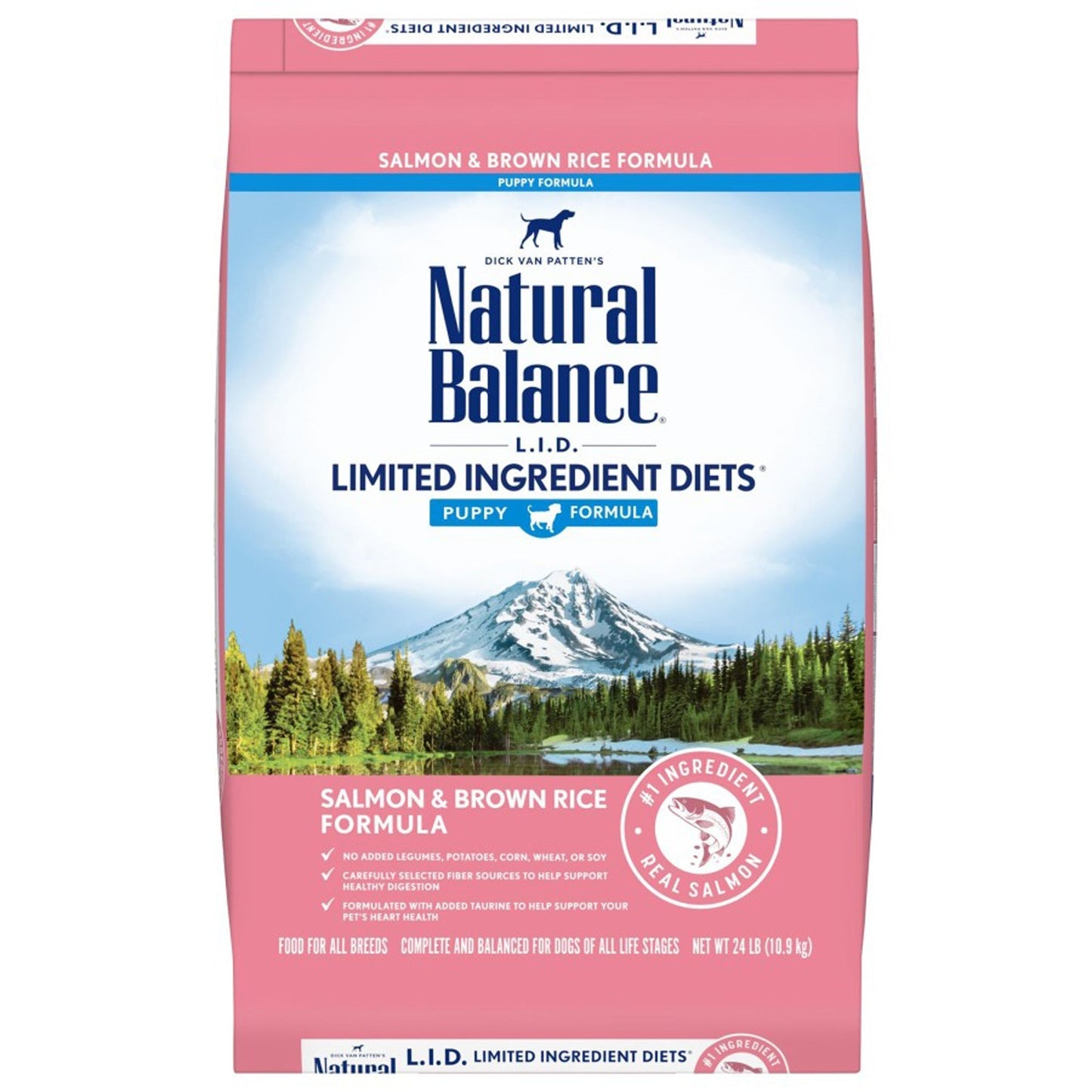 Natural Balance Pet Foods L,I,D, Puppy Dry Dog Food Salmon & Brown Rice 1ea/24 lb