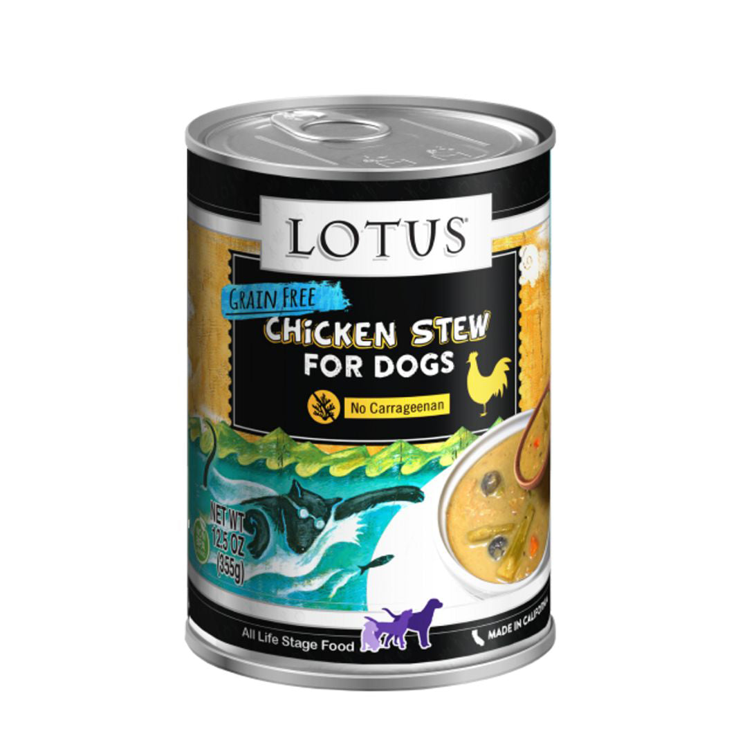 Lotus Dog Grain Free Chicken Asparagus Stew 12,5oz,