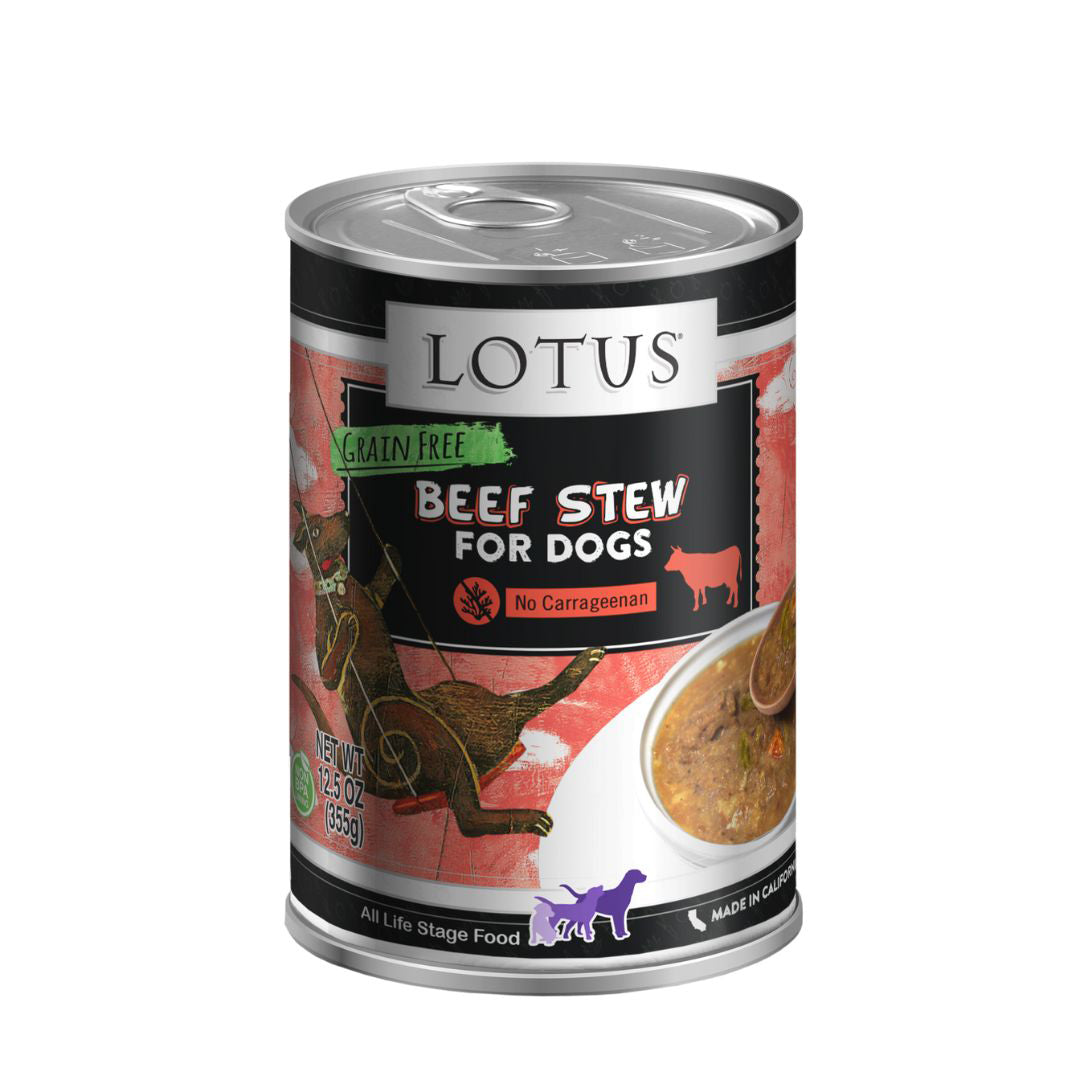 Lotus Dog Grain Free Beef Asparagus Stew 12,5oz,
