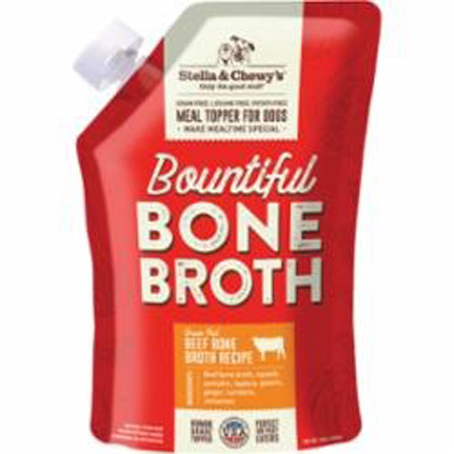 Stella and Chewys Dog Bountiful Bone Broth Beef 16Oz, (Case Of 6)