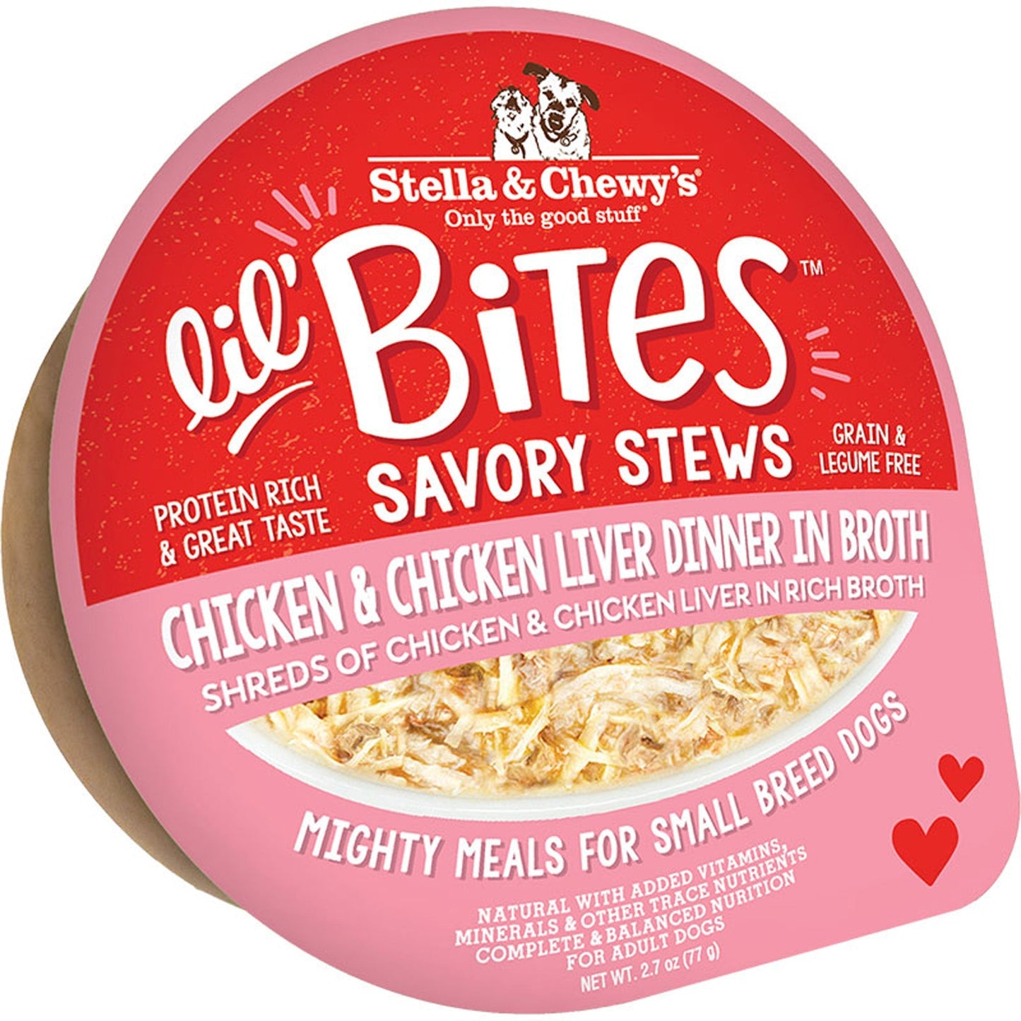 Stella and Chewys Dog Lil Bites Savory Stew Chicken and Liver 2,7Oz, (Case Of 12)