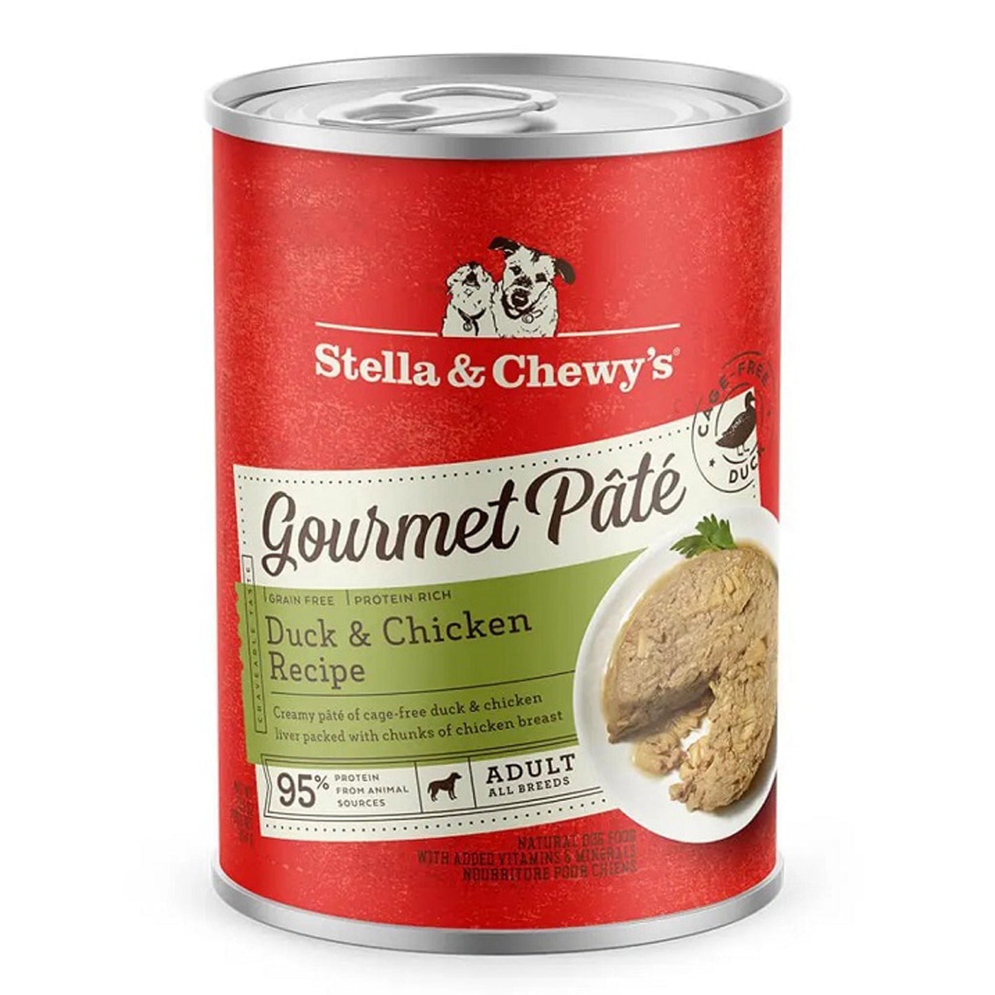 Stella And Chewys Dog Gourmet Pate Duck And Chicken 12,5oz,