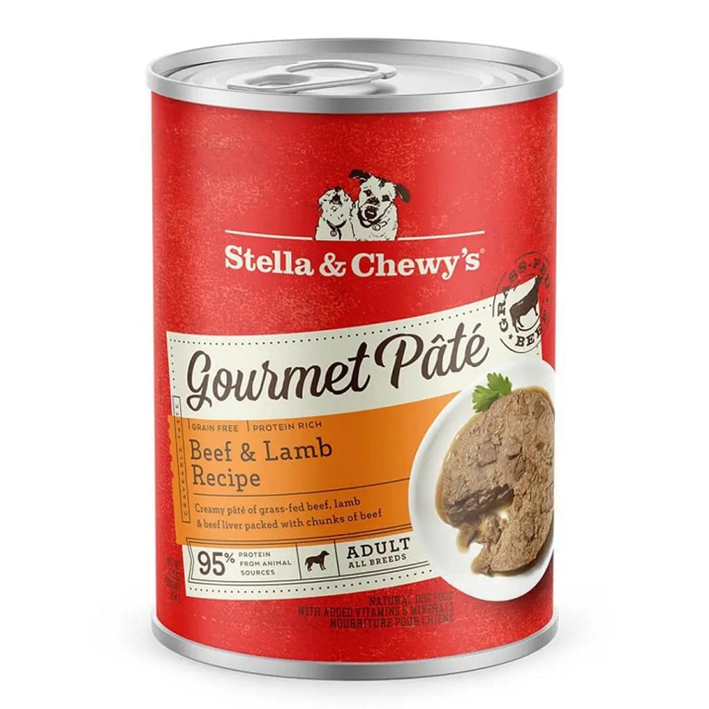 Stella And Chewys Dog Gourmet Pate Beef And Lamb 12,5oz,