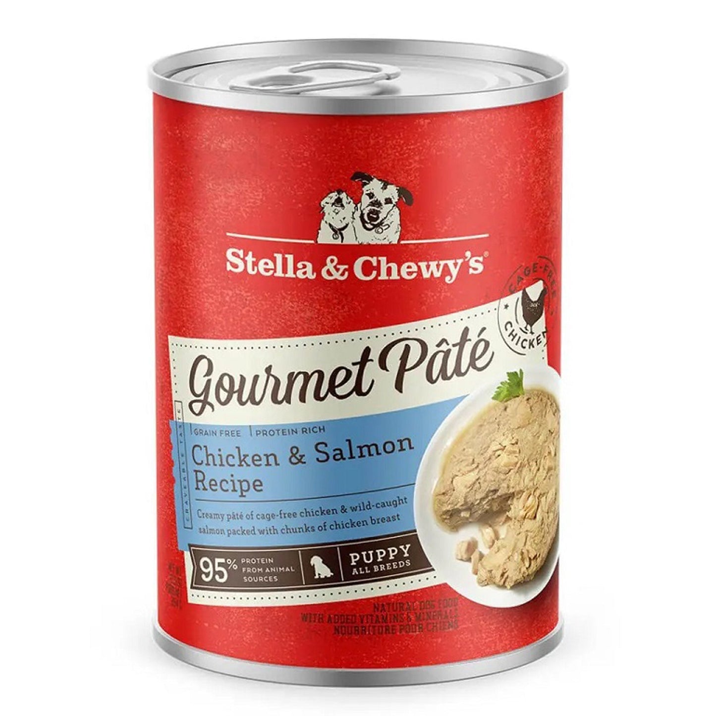 Stella And Chewys Dog Gourmet Pate Puppy Chicken And Salmon 12,5oz,