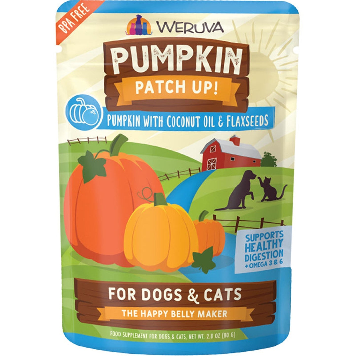 Weruva Dog Cat Pumpkin Coconut Oil 2,8oz, Pouch