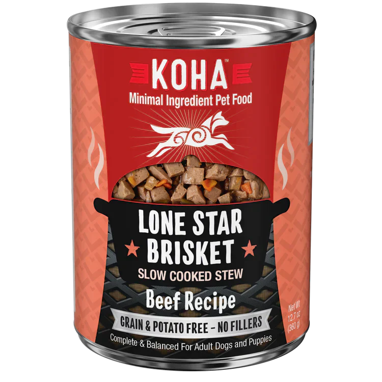 Koha Dog Grain Free Lone Star Stew 12,7oz,(Case Of 12)