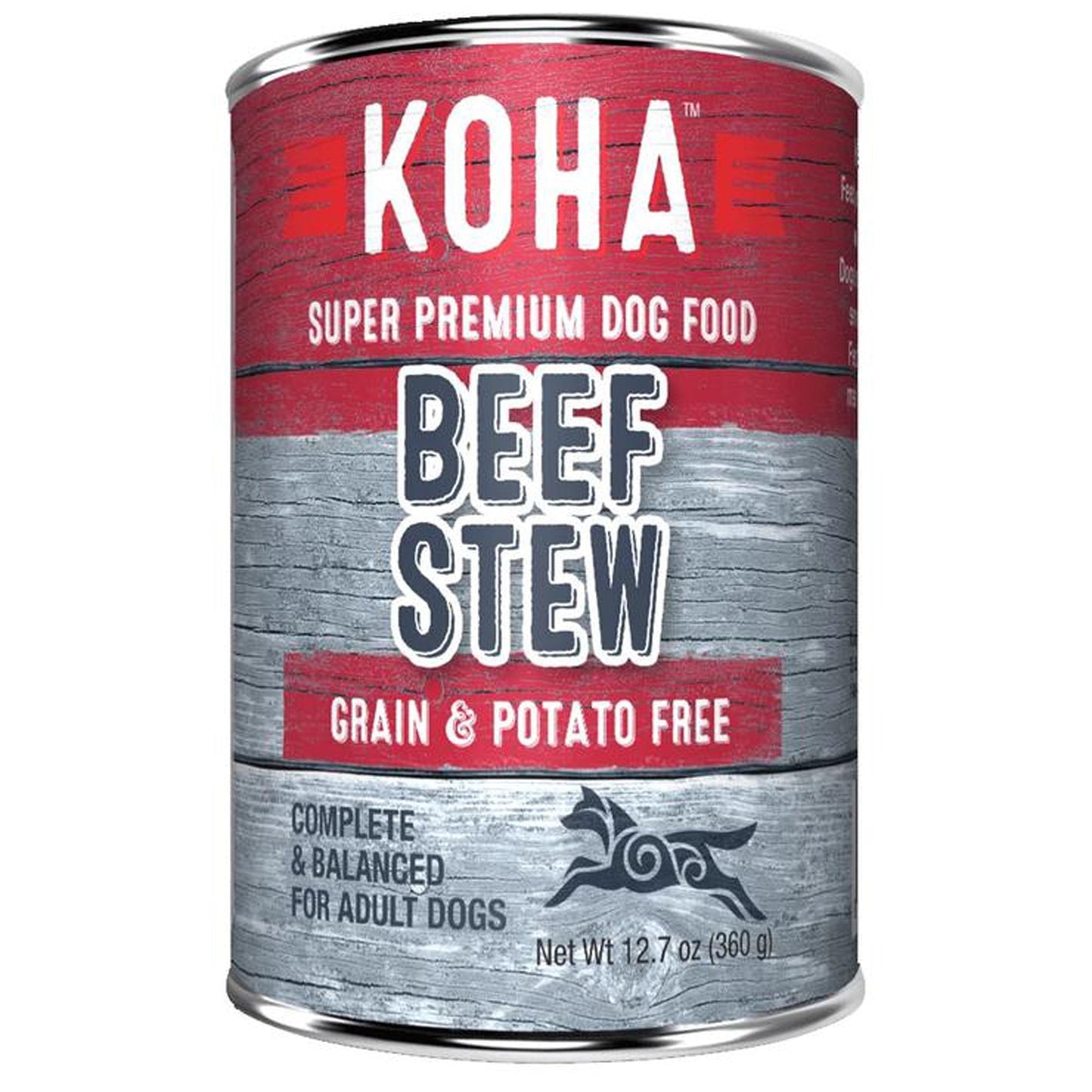 Koha Dog Grain Free Stew Beef 12,7oz,(Case Of 12)