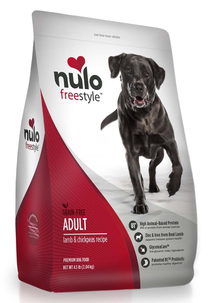 Nulo FreeStyle Grain Free Adult Dry Dog Food Lamb & Chickpeas 1ea/4,5 lb