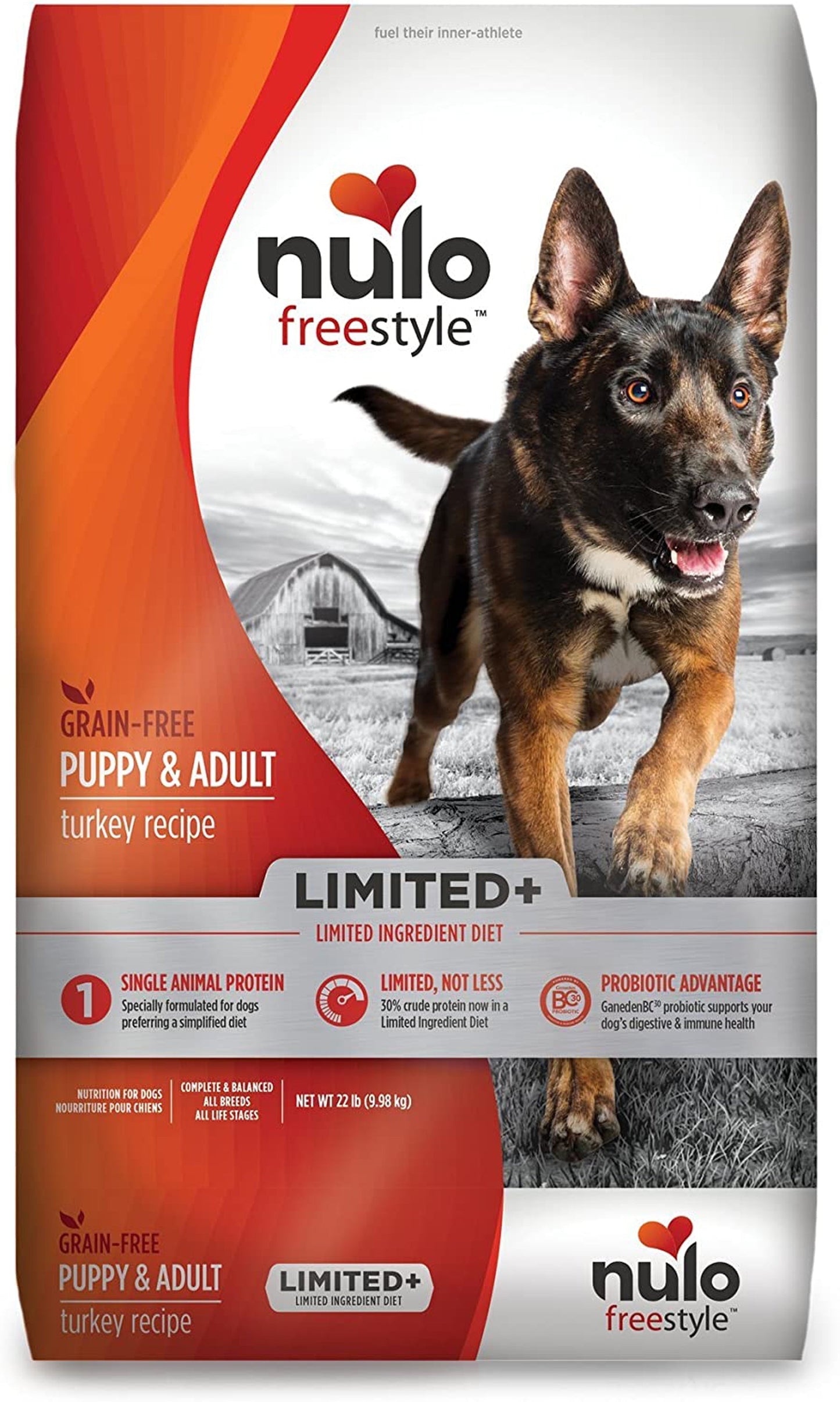Nulo FreeStyle Limited+ Grain Free Dry Dog Food Turkey 1ea/22 lb