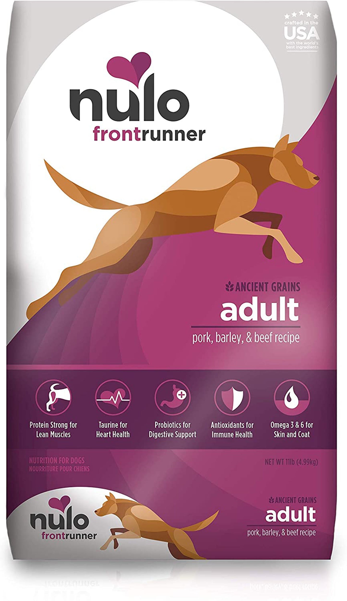 Nulo Frontrunner Dry Dog Food Pork, Barley & Beef 1ea/11 lb