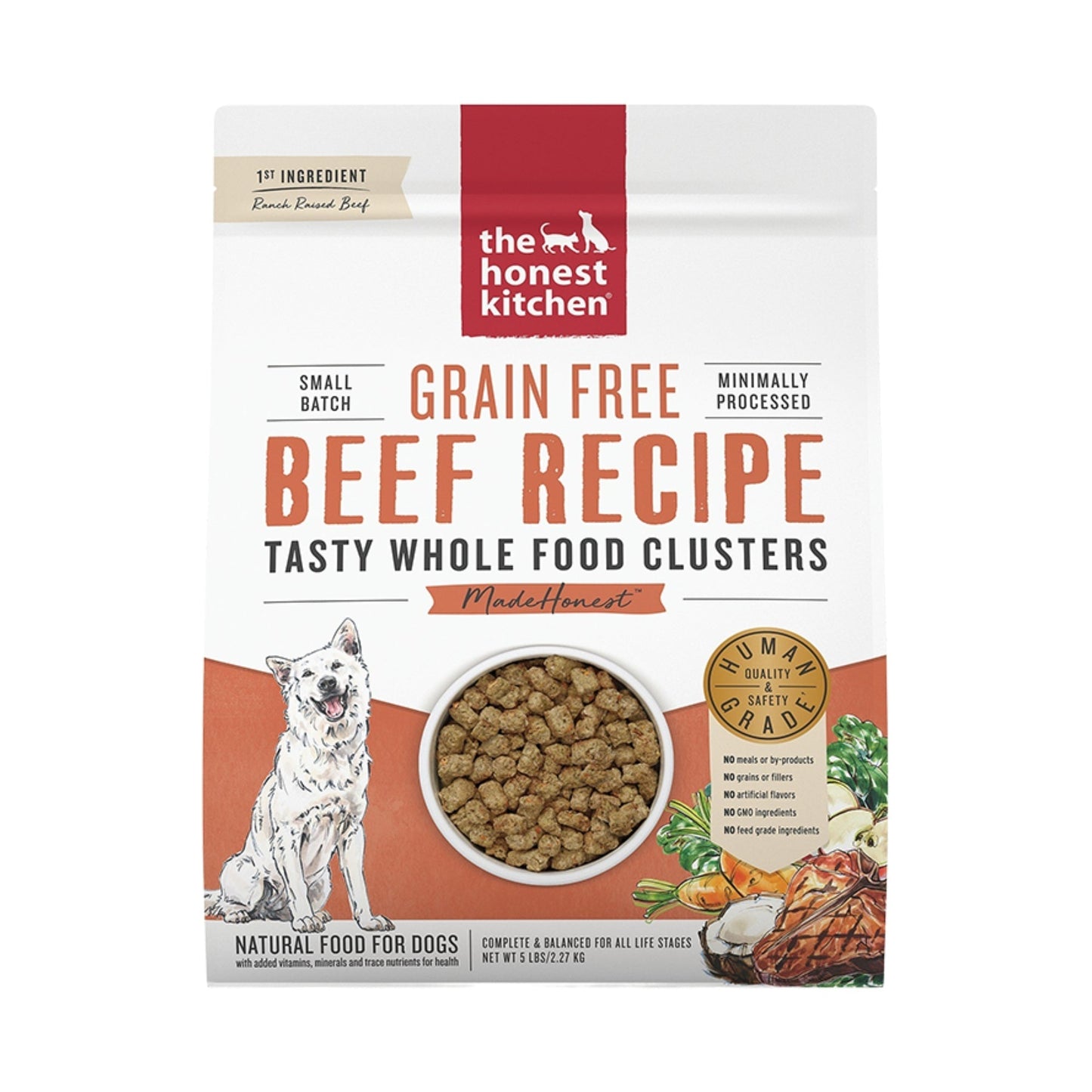 The Honest Kitchen Dog Clusters Grain Free Beef 5 Lbs,