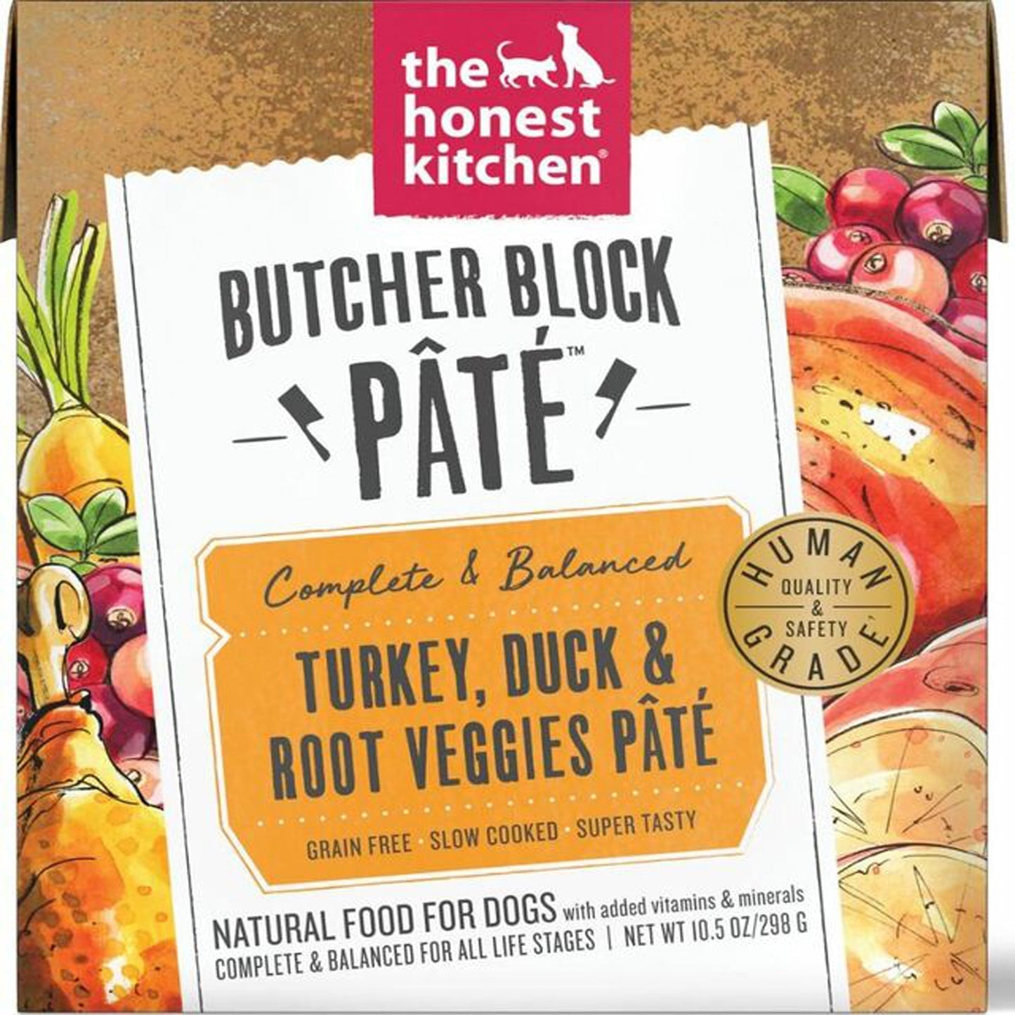 The Honest Kitchen Dog Butcher Block Pate Turkey and Duck 10,5 Oz
