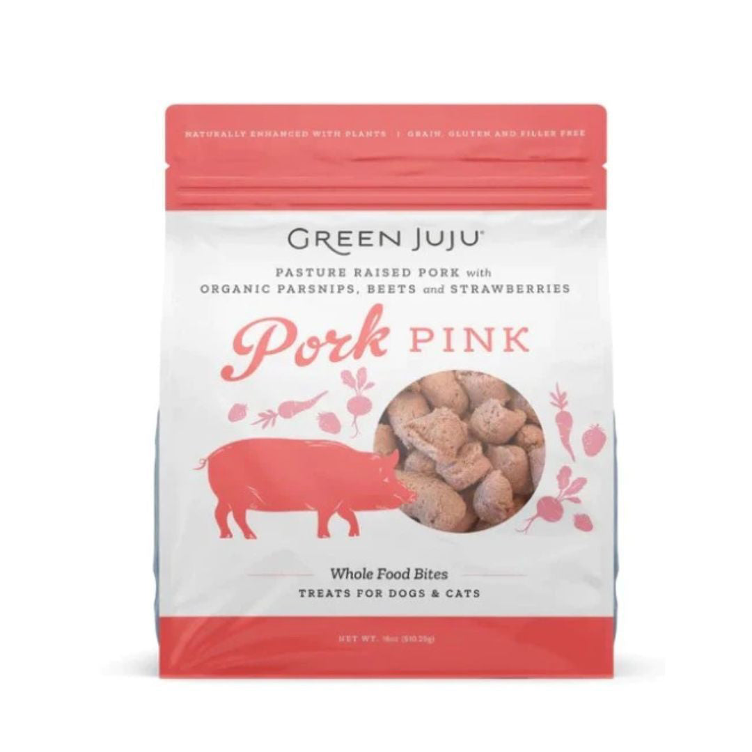 Green Juju Dog Freeze Dried Topper Pork Pink 18oz,