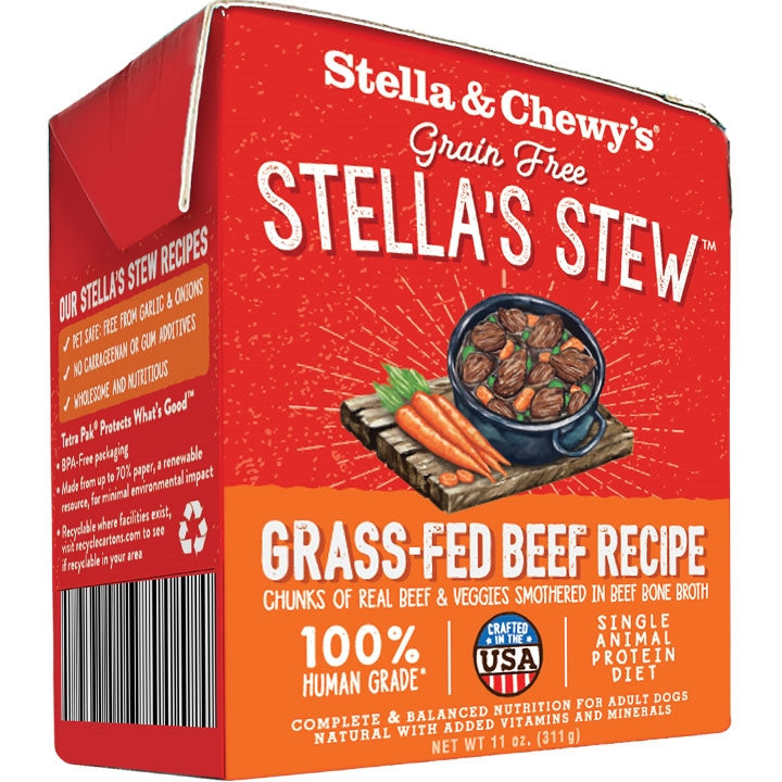 Stella And Chewys Dog Stew Grass Fed Beef 11oz, (Case Of 12)