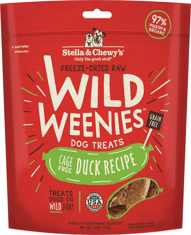 Stella And Chewys Dog Freeze Dried Weenie Duck 3,25 oz,