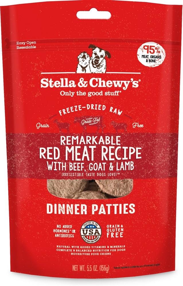 Stella And Chewys Dog Freeze Dried Dinner Red Meat 14 oz,