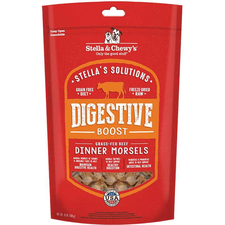 Stella And Chewys Dog Solutions Digestive Boost Beef 13 oz,