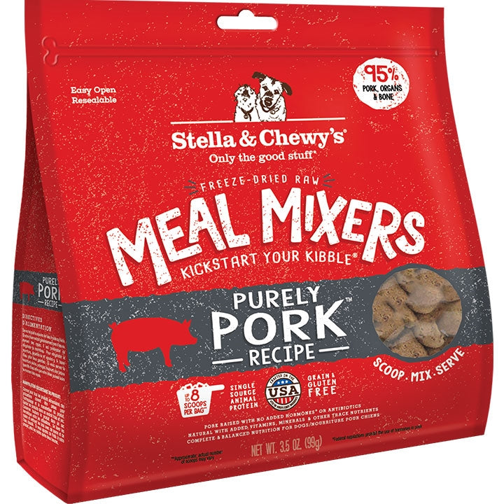 Stella And Chewys Dog Freeze-Dried Mixer Pork 3,5 oz,