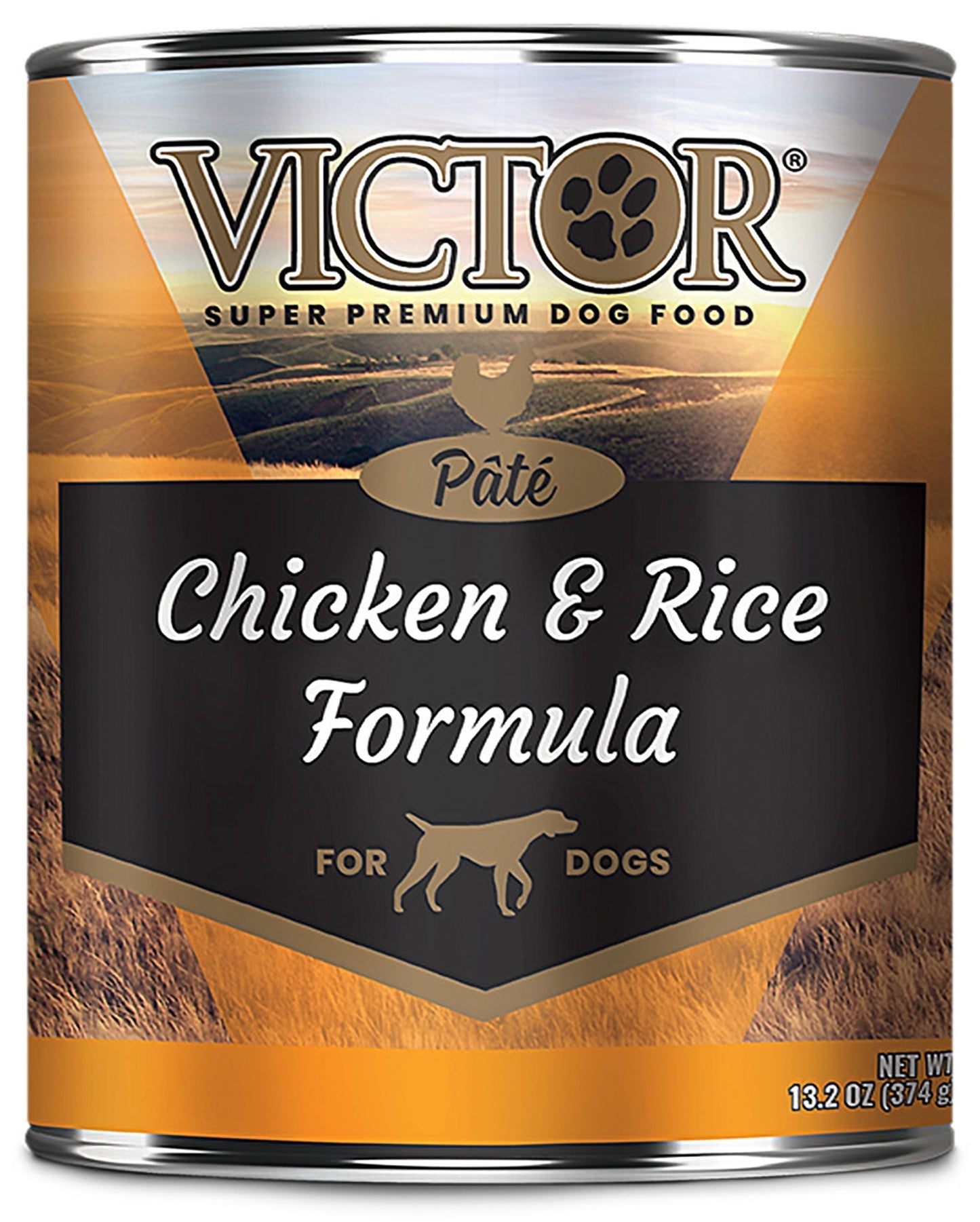 Victor Super Premium Dog Food Wet Dog Food Chicken & Rice Pate 12ea/13,2 oz