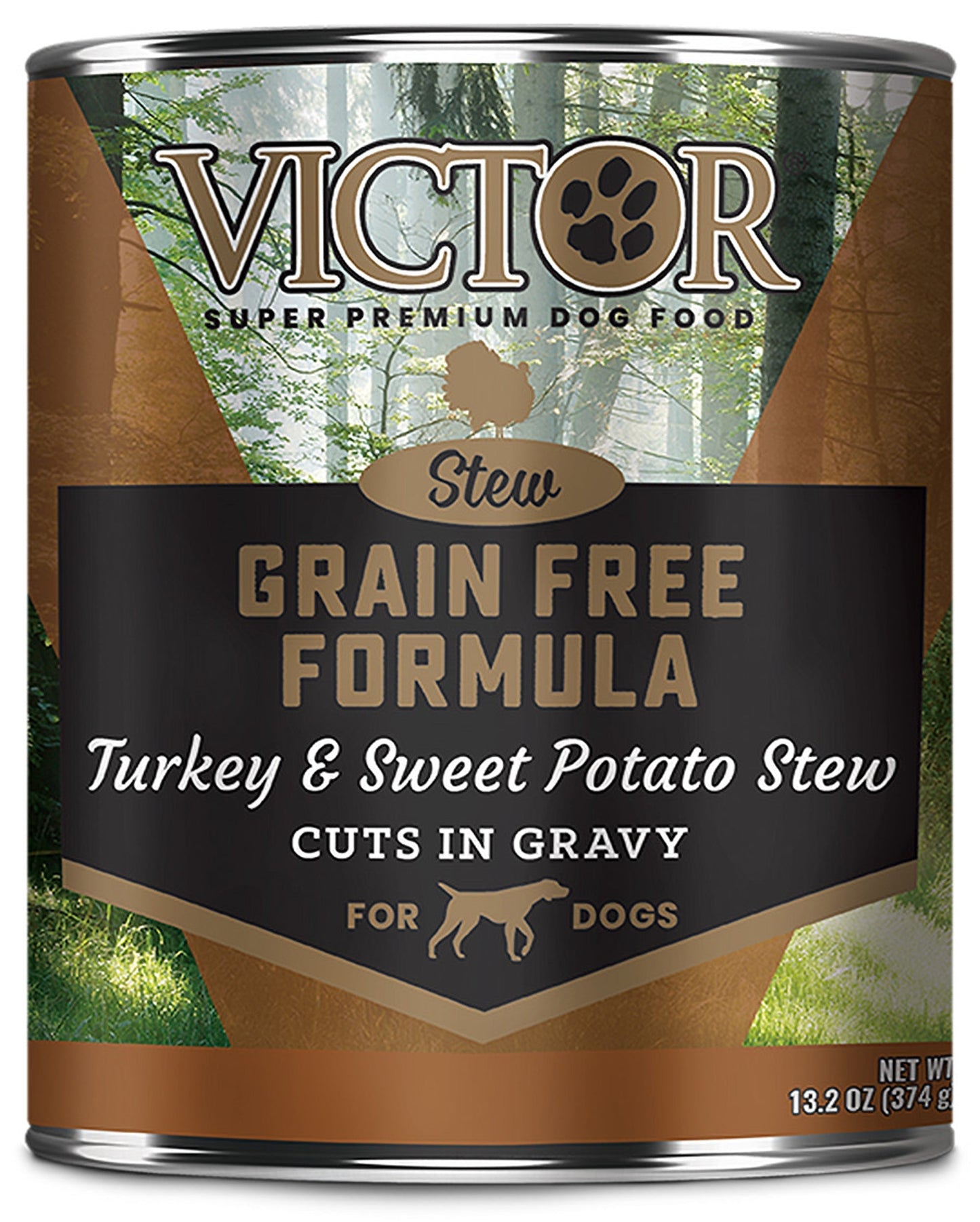 Victor Super Premium Dog Food Grain Free Wet Dog Food Turkey & Sweet Potato 12ea/13,2 oz